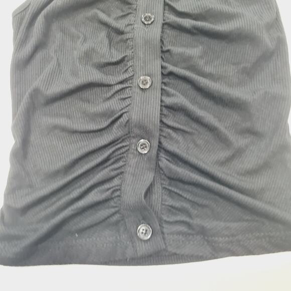 Superdown Rina Ruched Top in Black - Picture 3 of 9